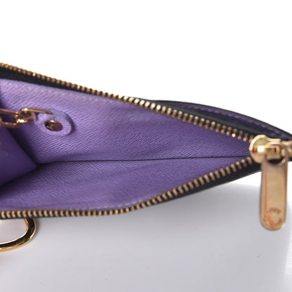 Louis Vuitton Monogram Multicolor Key Pouch Black Violet 5 of 7