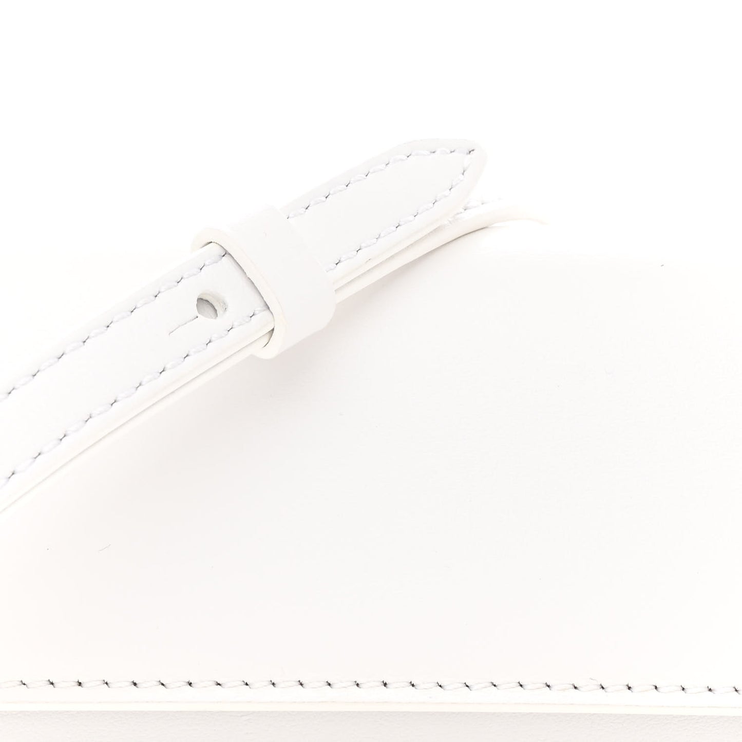 Smooth Calfskin Le Chiquito Long White