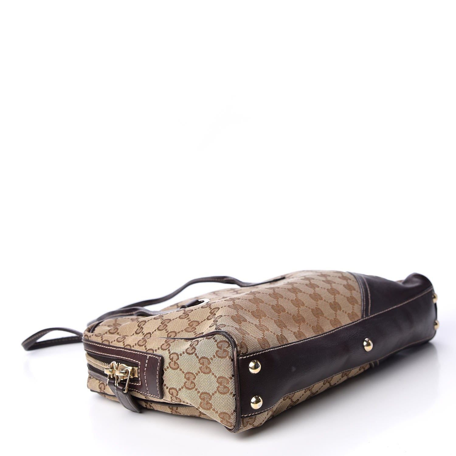 Gucci Monogram New Britt Medium Boston Dark Brown 3 of 11