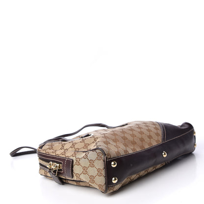 Gucci Monogram New Britt Medium Boston Dark Brown 3 of 11
