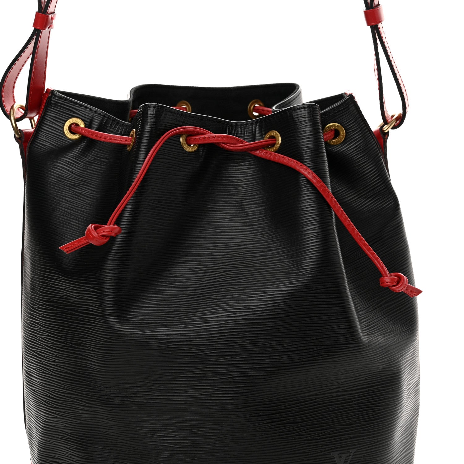 Louis Vuitton Epi Bi-Color Noe Castillan Red Black 6 of 12