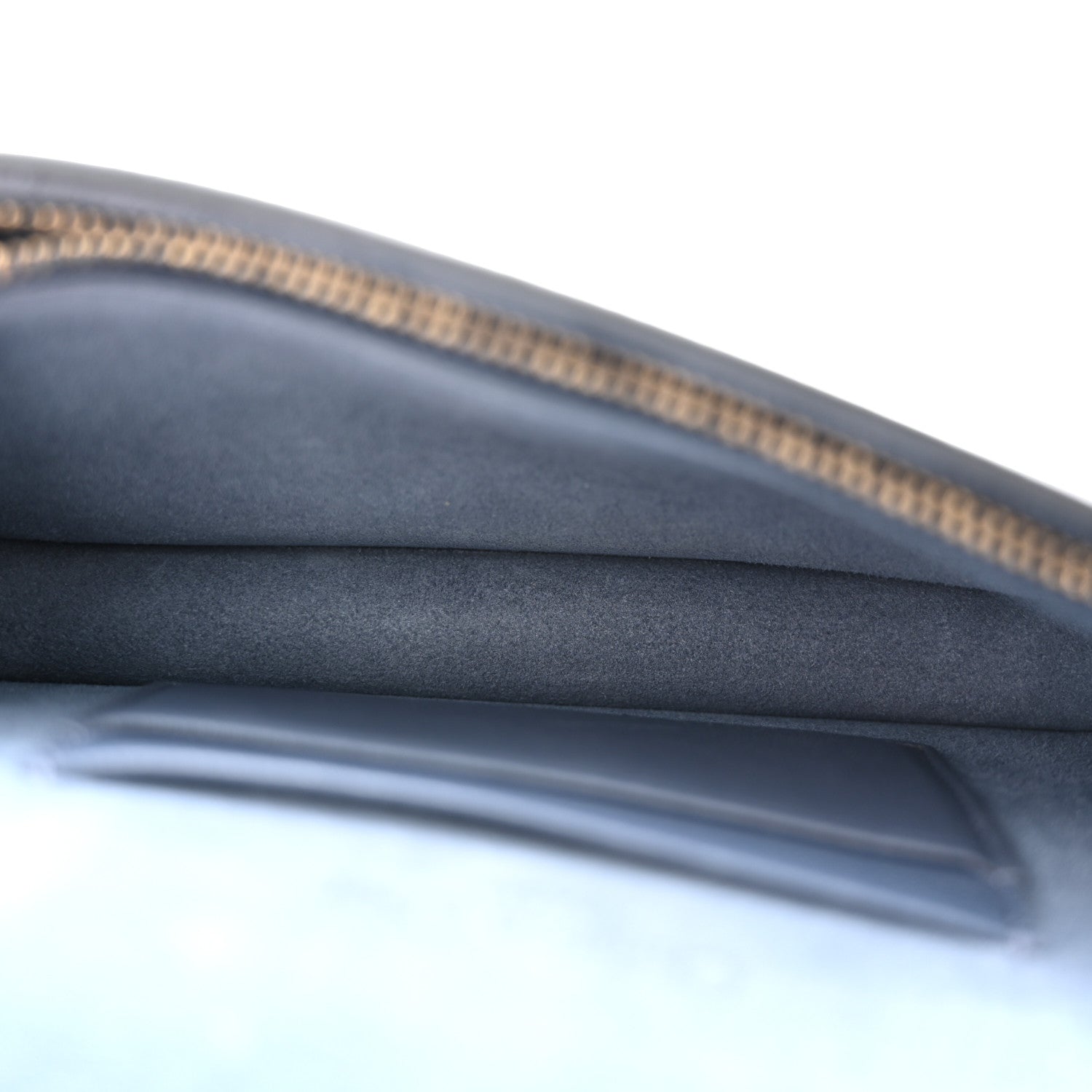 Christian Dior Goatskin Saddle Belt Clutch Denim Blue 5 of 10