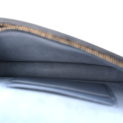Christian Dior Goatskin Saddle Belt Clutch Denim Blue 5 of 10