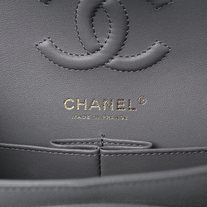 Chanel Caviar Quilted Small Double Flap Grey 6 of 10