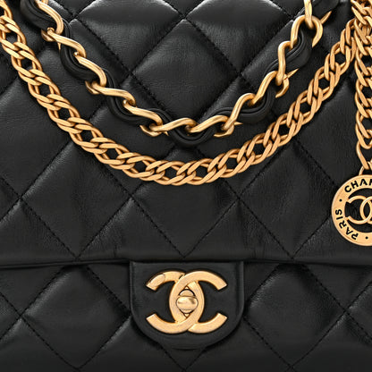 Chanel Lambskin Quilted Fancy Jewel Flap Black 8 of 11