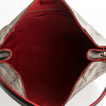 Louis Vuitton Damier Ebene Caissa Hobo Cherry 5 of 7