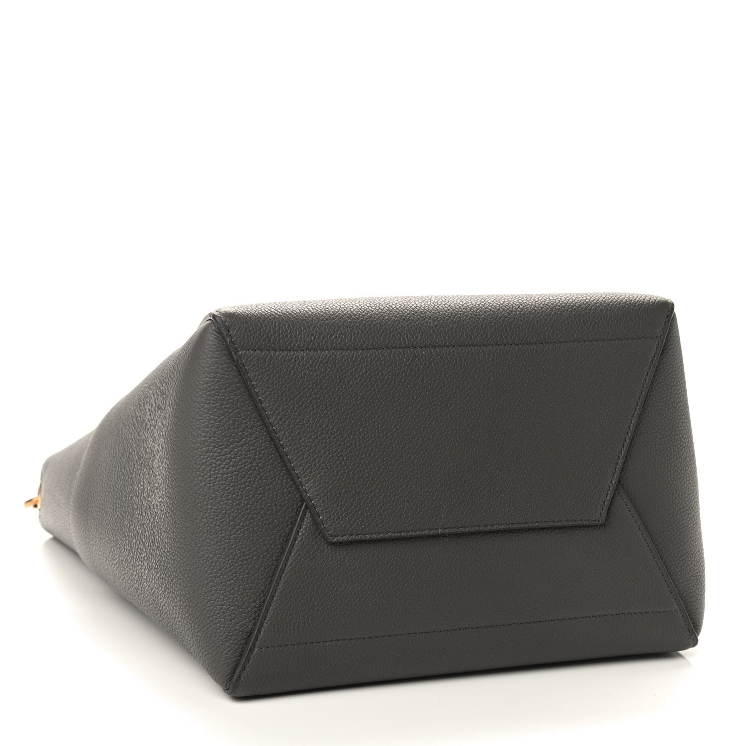 Celine Soft Grained Calfskin Sangle Bucket Bag Grey 4 of 9