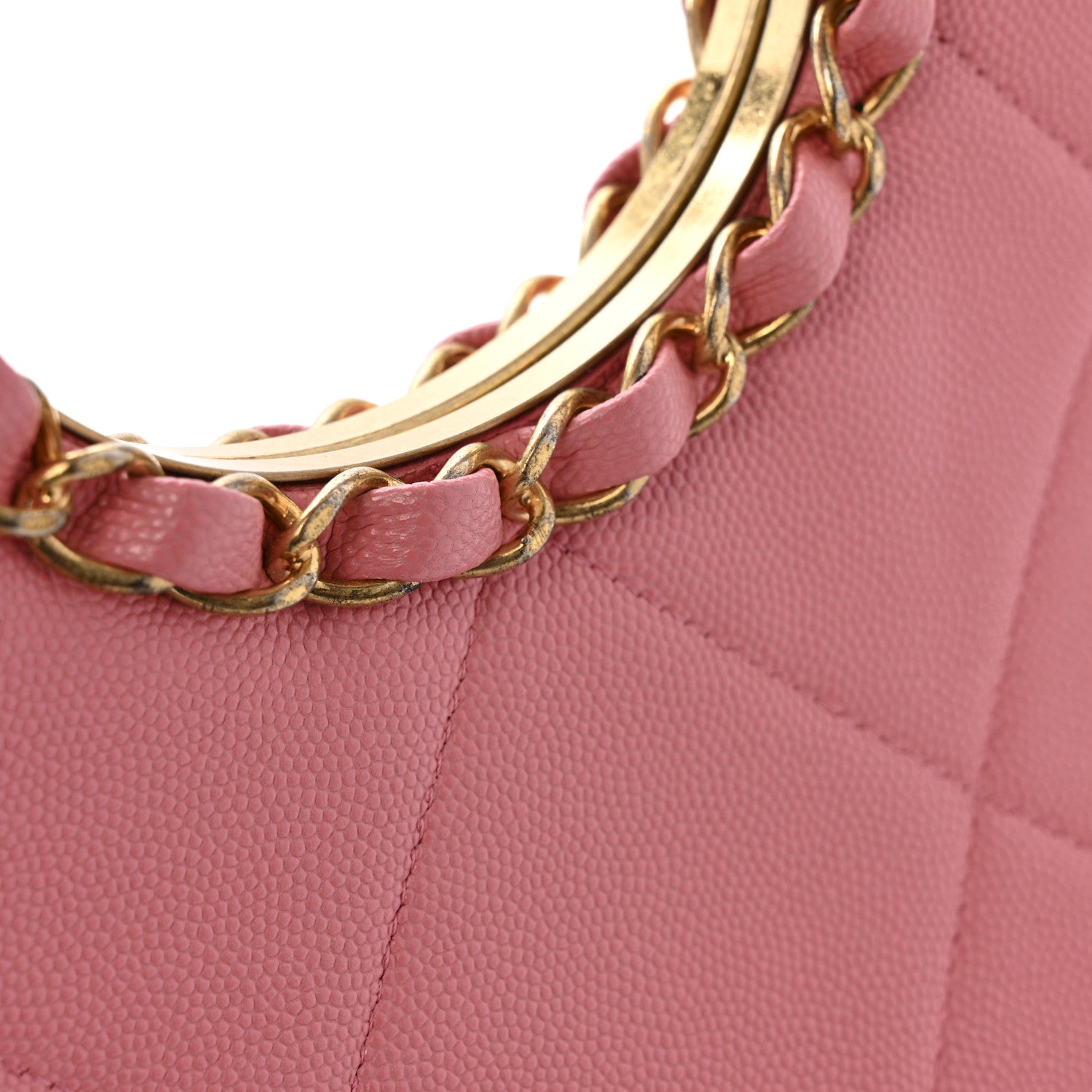 Chanel Caviar Quilted A Real Catch Clutch Pink 13 of 13
