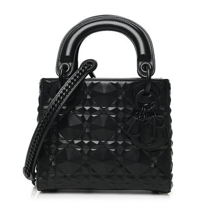 Christian Dior Calfskin Diamond Cannage Mini Lady Dior Black 1 of 7