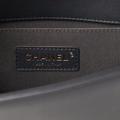 Chanel Calfskin Quilted Small Boy Flap Dark Grey 6 of 14