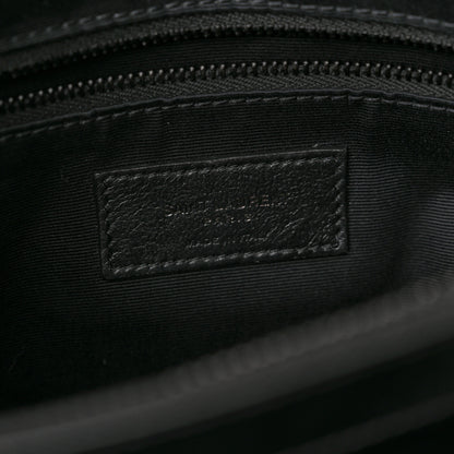 Saint Laurent Calfskin Y Quilted Monogram Monochrome Medium Loulou Chain Satchel Black 7 of 10