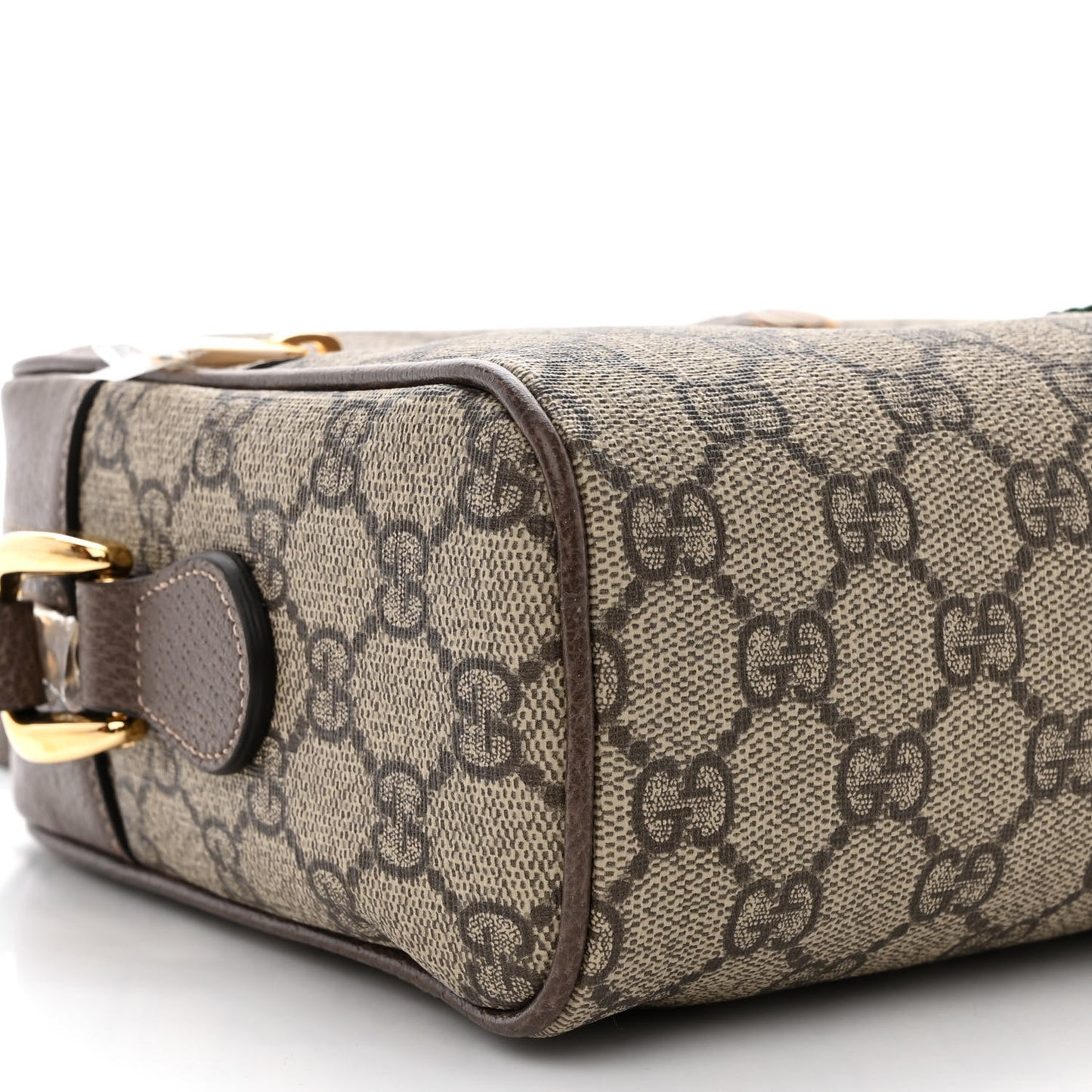 GG Supreme Monogram Web Small Ophidia Shoulder Bag Brown