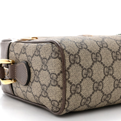 Gucci GG Supreme Monogram Web Small Ophidia Shoulder Bag Brown 9 of 10