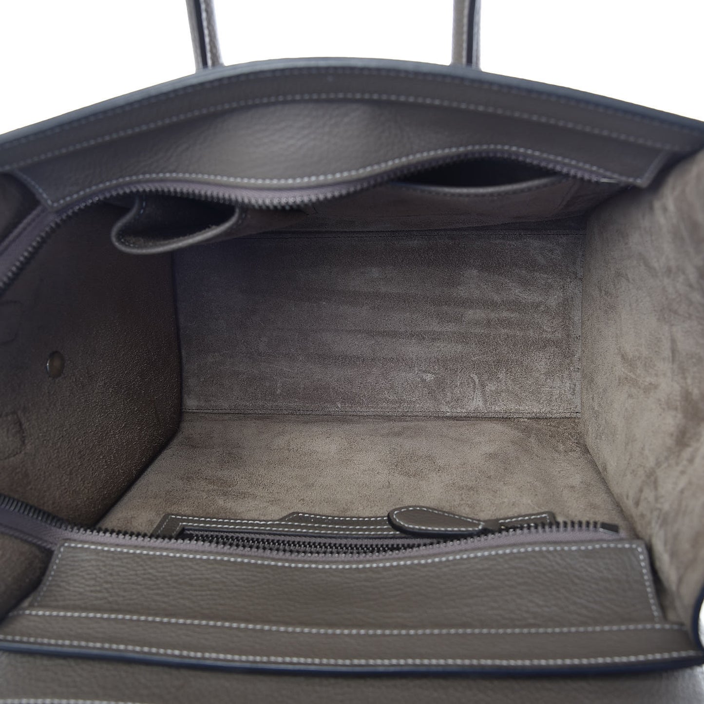 Drummed Calfskin Micro Luggage Souris