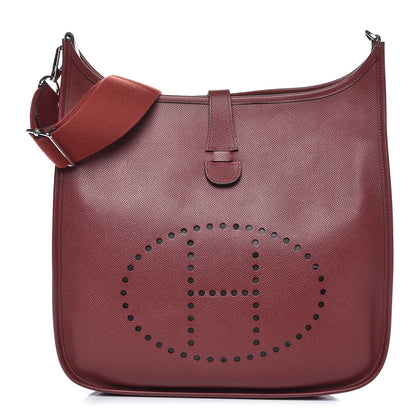 Hermes Epsom Evelyne III GM Rouge H 1 of 7