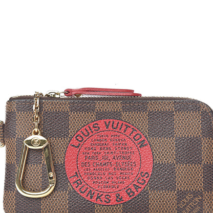 Louis Vuitton Damier Ebene Complice Trunks and Bags Key Pouch Red 7 of 8