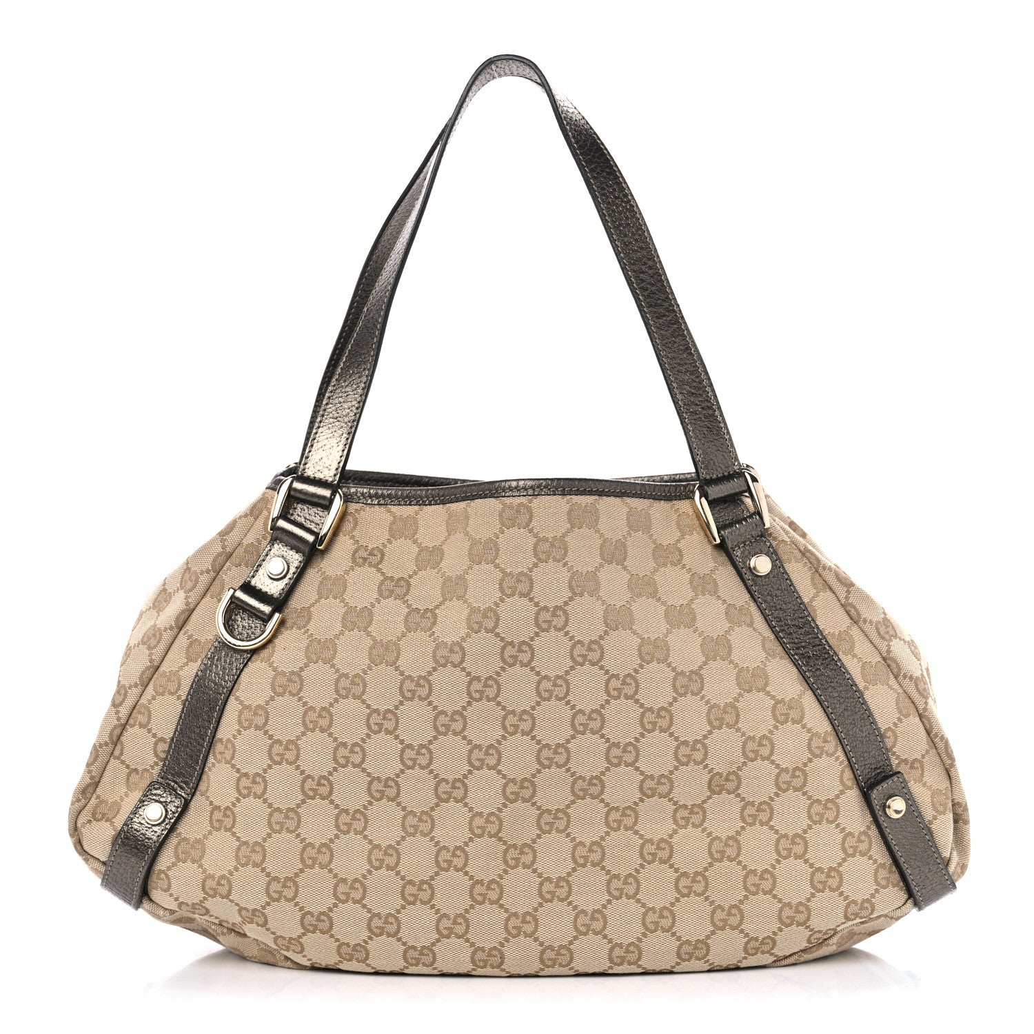 Gucci Monogram Medium Abbey Shoulder Bag Pewter 1 of 10
