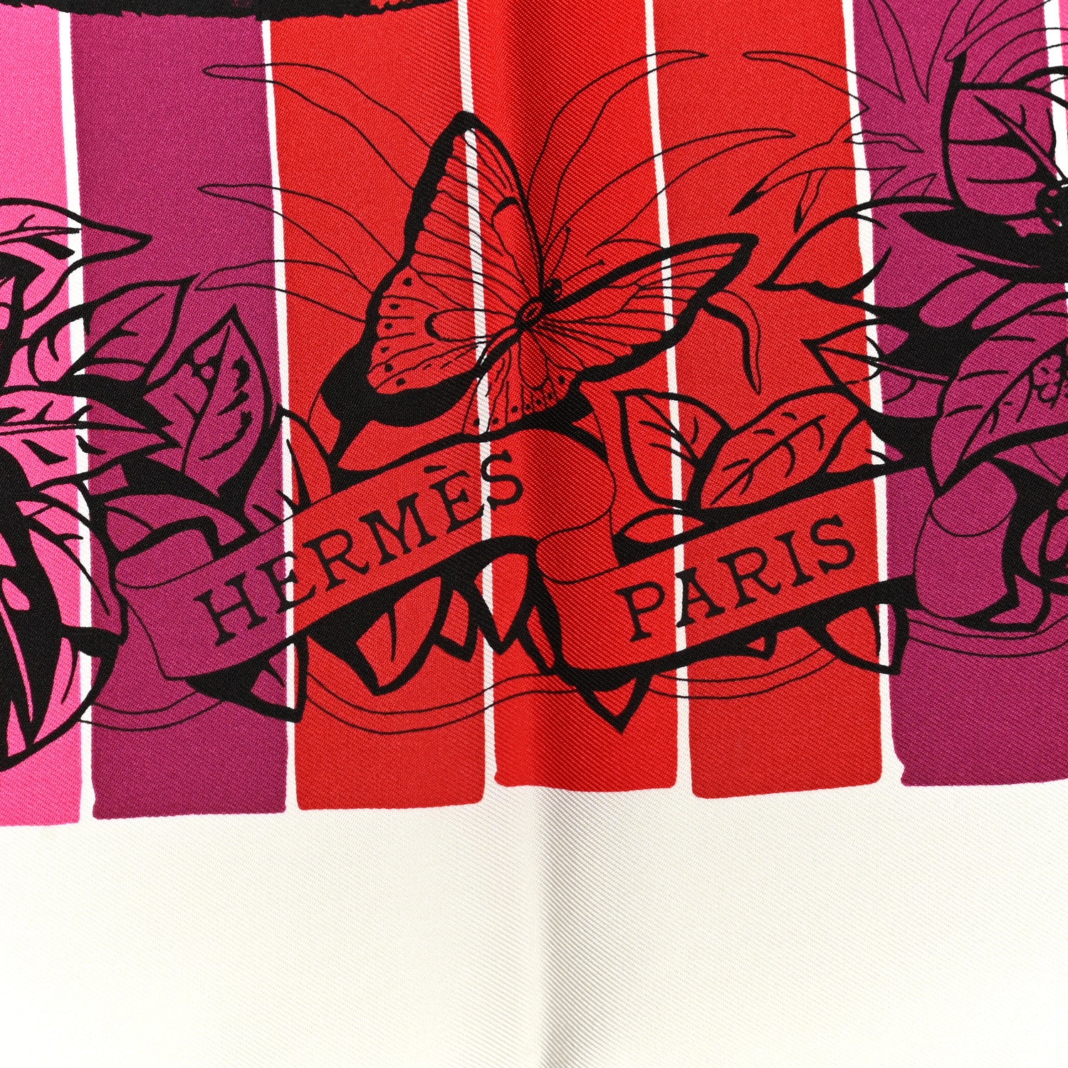 Hermes Silk Carre Jungle Love Rainbow Scarf 90 Rose Vert Jaune 2 of 6