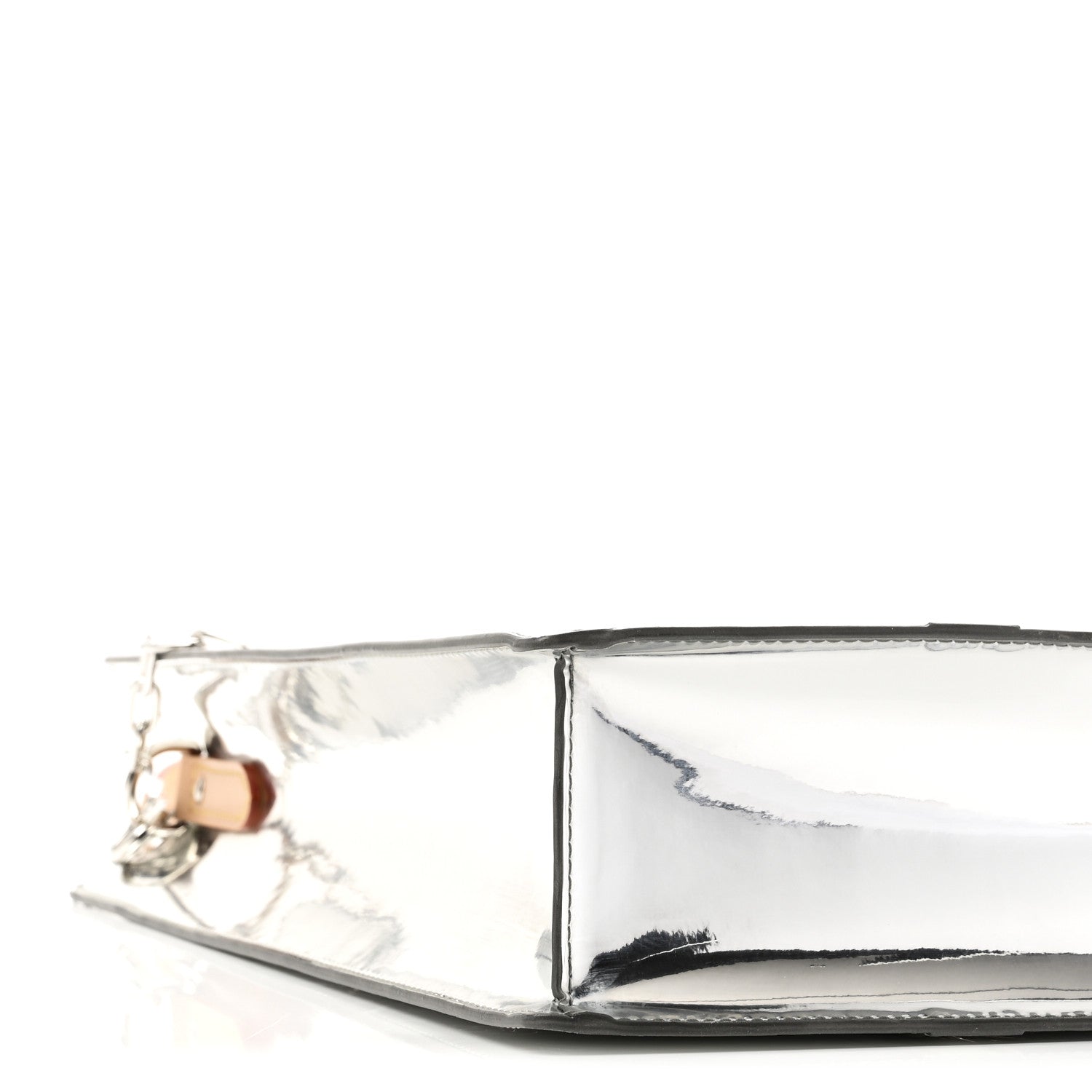 Louis Vuitton Monogram Mirror Sac Plat NM Silver 8 of 9