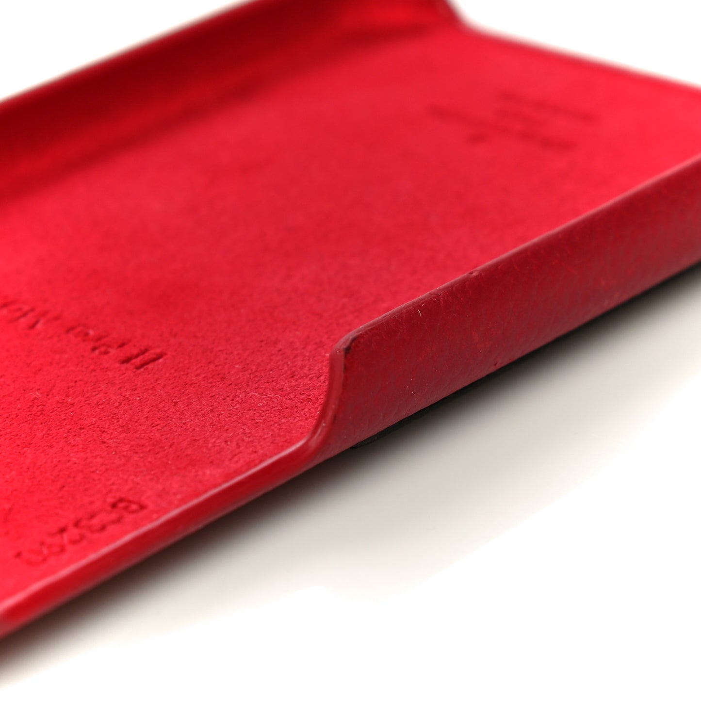 Calfskin Monogram iPhone 11 Pro Max Bumper Scarlet
