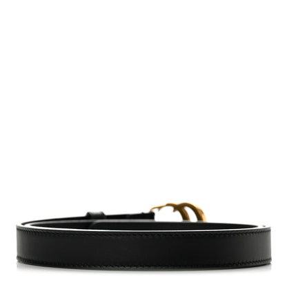 Gucci Calfskin Double G 20mm Belt 75 30 Black 2 of 7