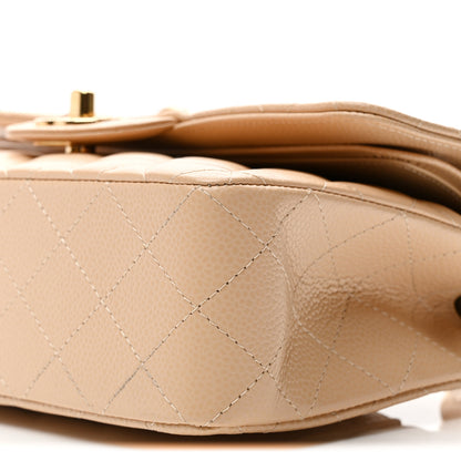 Chanel Caviar Quilted Small Double Flap Beige 10 of 10