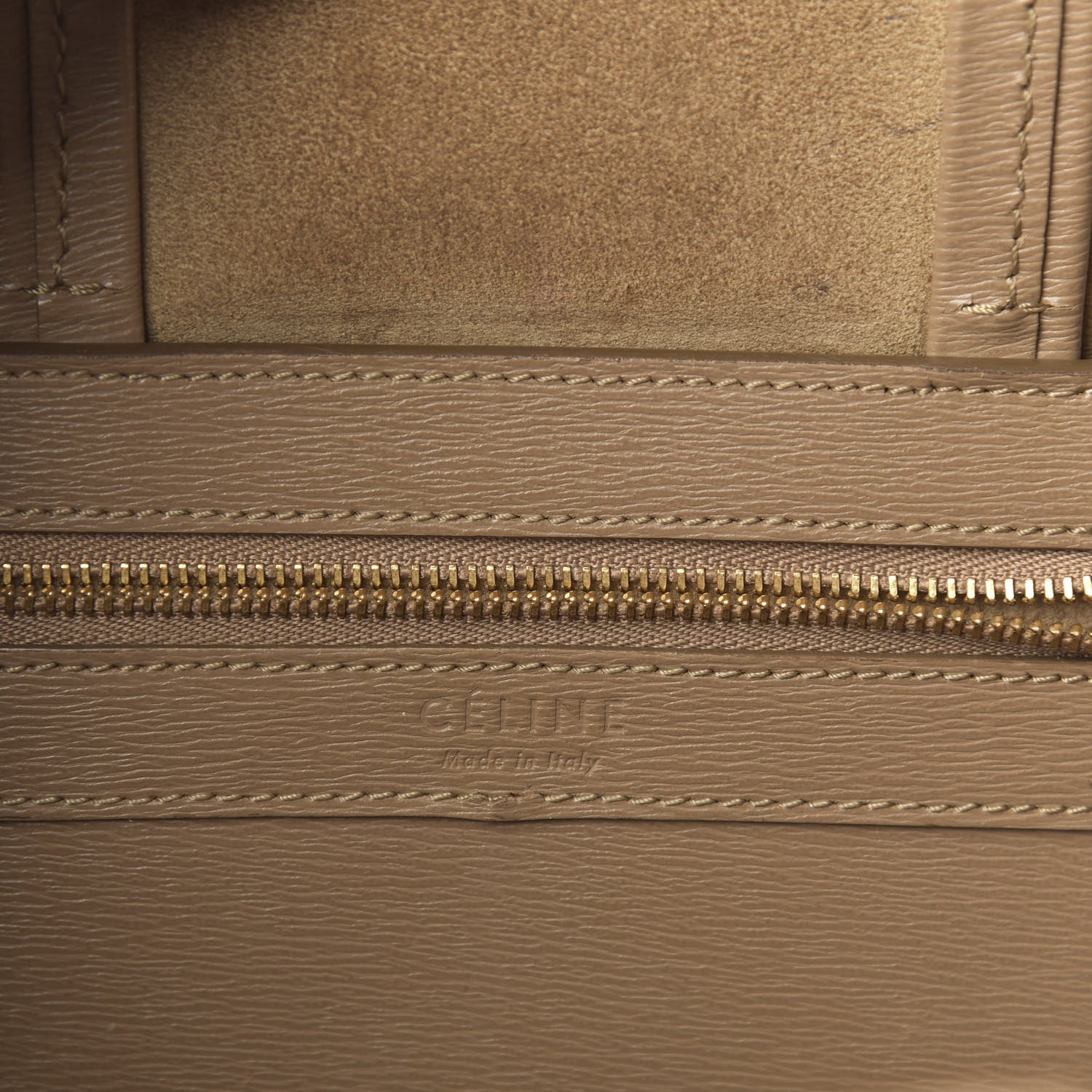 Celine Liege Calfskin Small Vertical Cabas Taupe 6 of 12
