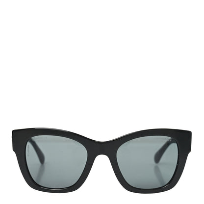 Chanel Acetate Square CC Heart Sunglasses 5478 Black 2 of 7