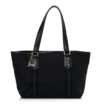 Gucci Monogram Medium Jolicoeur Tote Black 1 of 12
