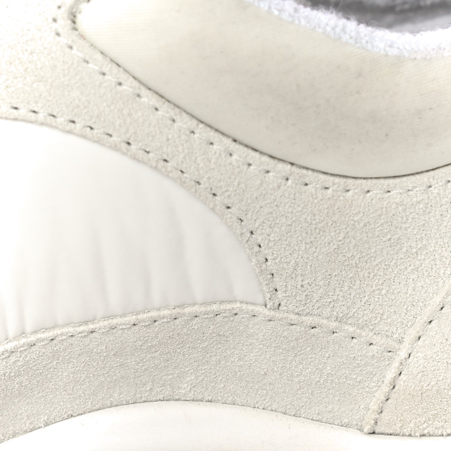 Chanel Suede Calfskin Fabric CC Sneakers 39.5 White 20 of 32