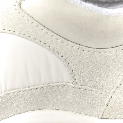 Chanel Suede Calfskin Fabric CC Sneakers 39.5 White 20 of 32