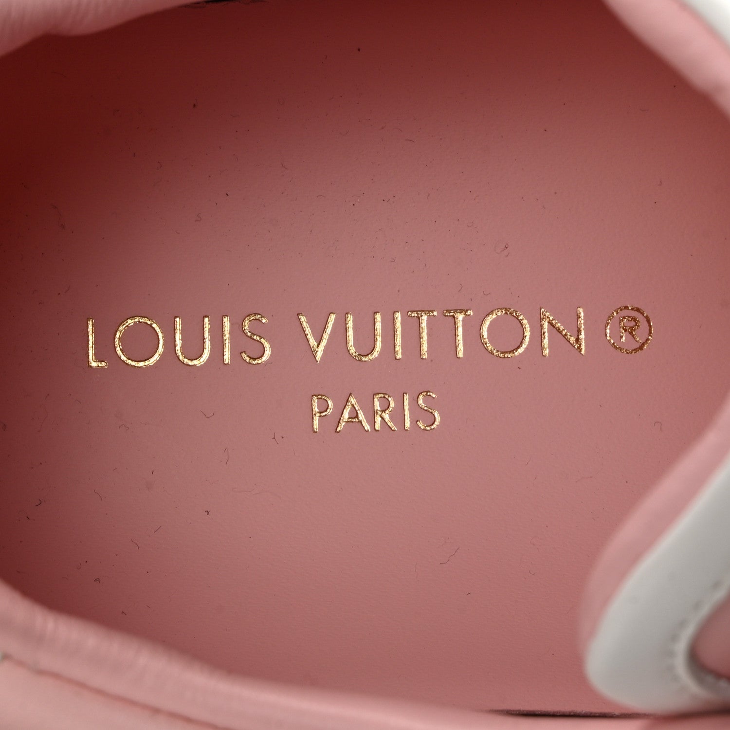 Louis Vuitton Monogram Embossed Calfskin Damier Azur Time Out Sneakers 38 Rose Clair Pink 9 of 11