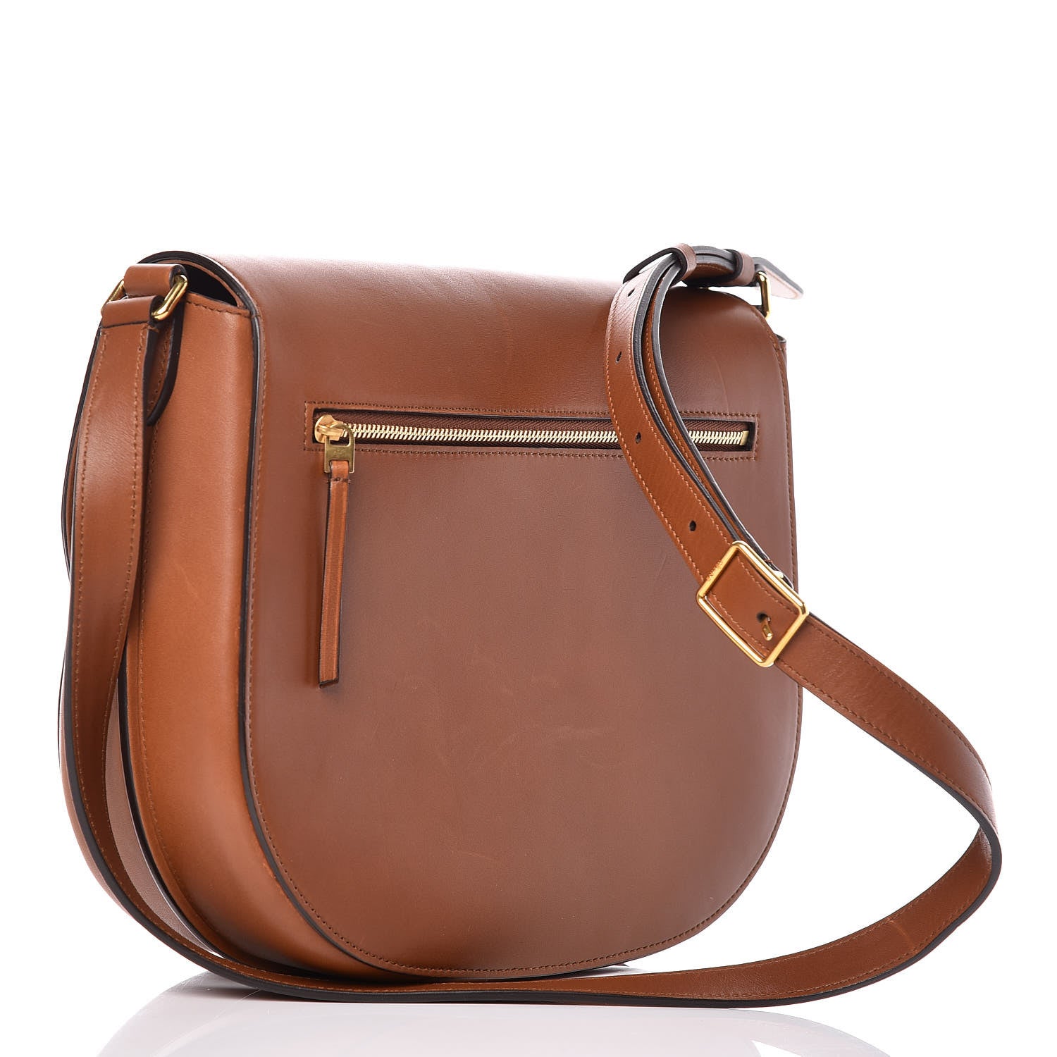 Celine Supersoft Calfskin Medium Trotteur Caramel 3 of 11