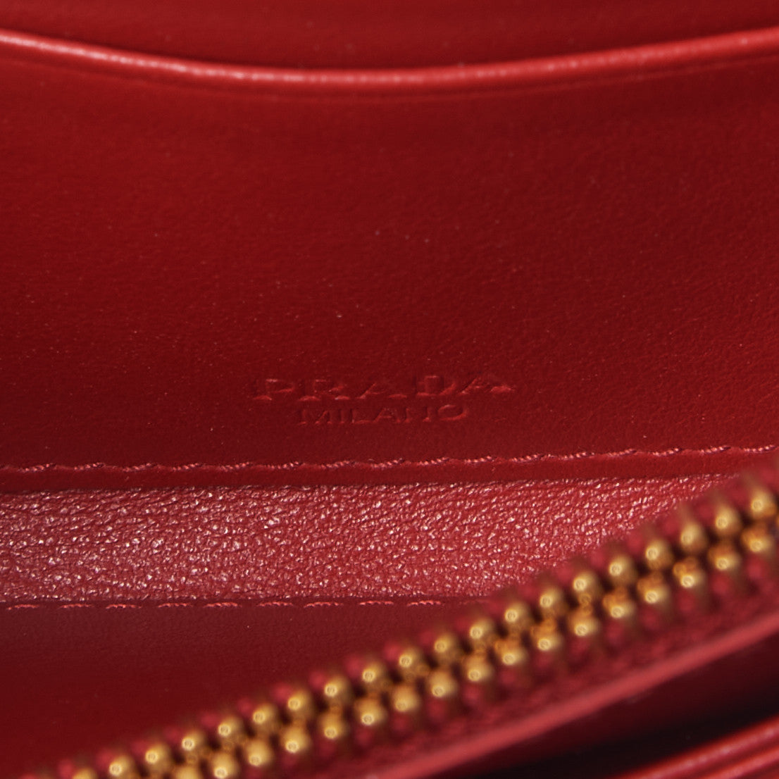 Tessuto Quilted Mini Crossbody Wallet Fuoco