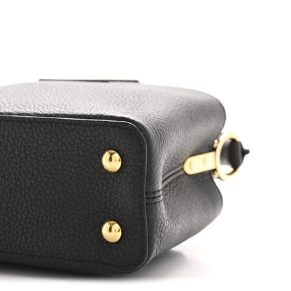 Louis Vuitton Taurillon Mini Capucines Black 9 of 11