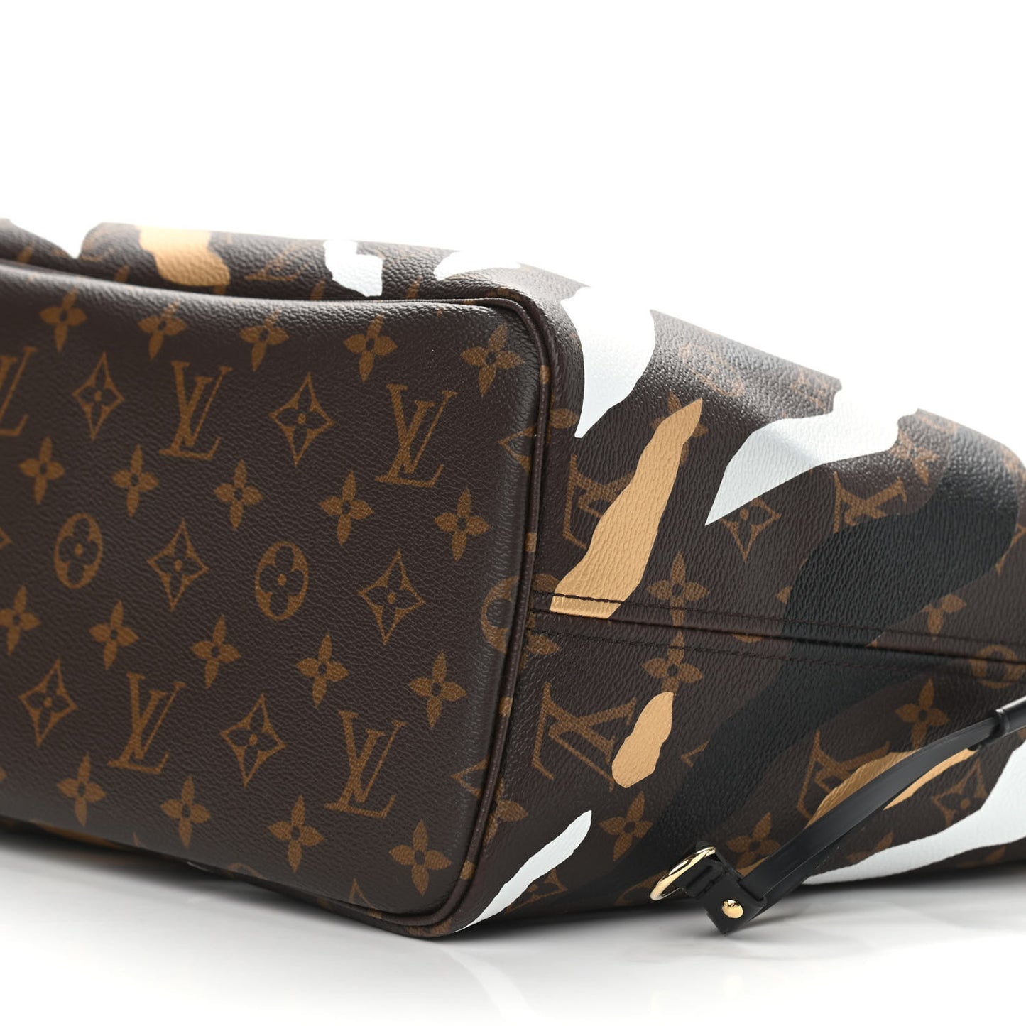 X LOL Monogram Neverfull MM Gold Silver