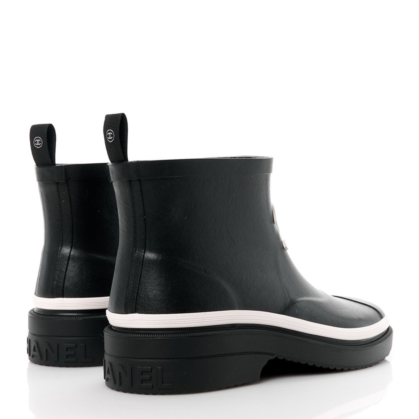 Rubber CC Short Rain Boots 37 Black