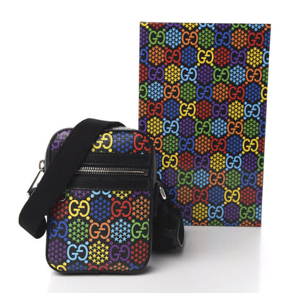 Gucci GG Supreme Monogram Psychedelic Messenger Bag Black 10 of 10