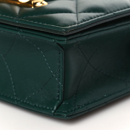 Alexander McQueen Lambskin Quilted Knuckle Shoulder Bag Green 9 of 10