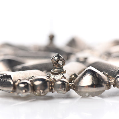 Chanel Swarovski Crystal Baguette Large CC Brooch Silver 5 of 5