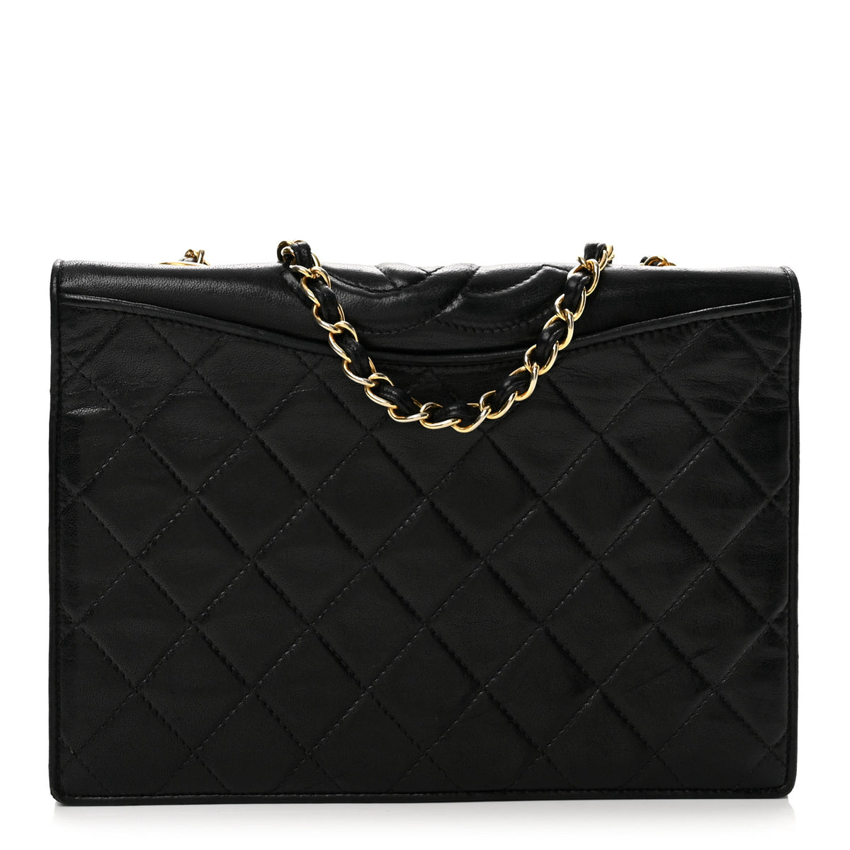 Chanel Lambskin Quilted CC Small Single Flap Black 1 of 14