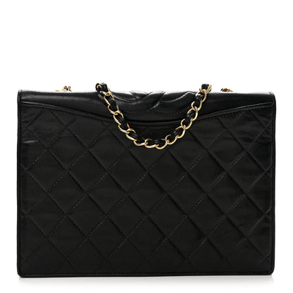 Chanel Lambskin Quilted CC Small Single Flap Black 1 of 14
