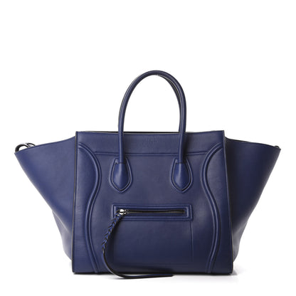 Celine Grained Calfskin Medium Phantom Luggage Indigo 1 of 9