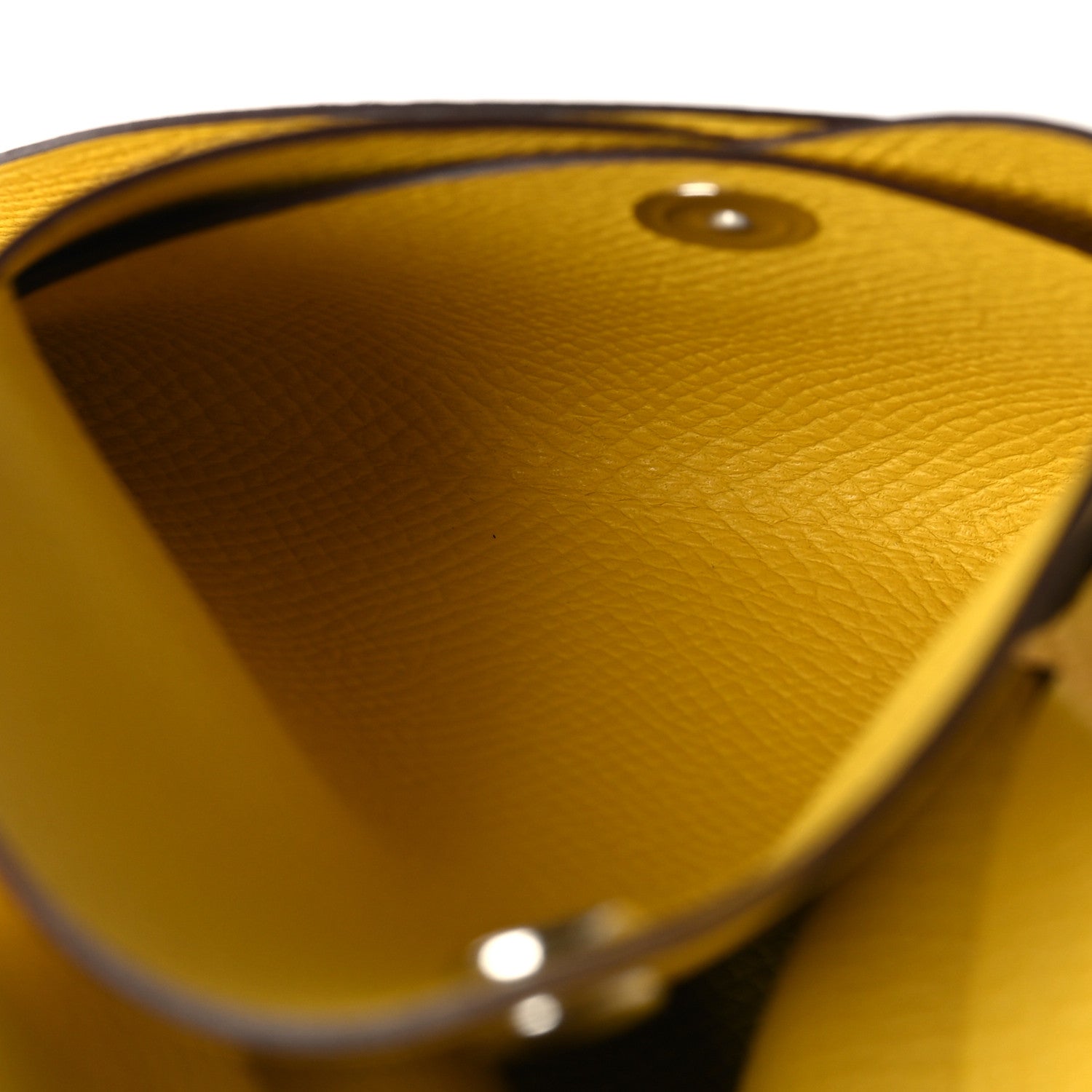 Hermes Epsom Calvi Duo Card Case Jaune De Naples 6 of 11