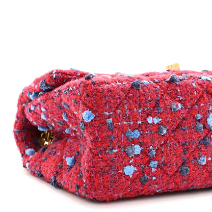 Chanel Tweed Quilted 2.55 Reissue Mini Flap Red Multicolor 9 of 10