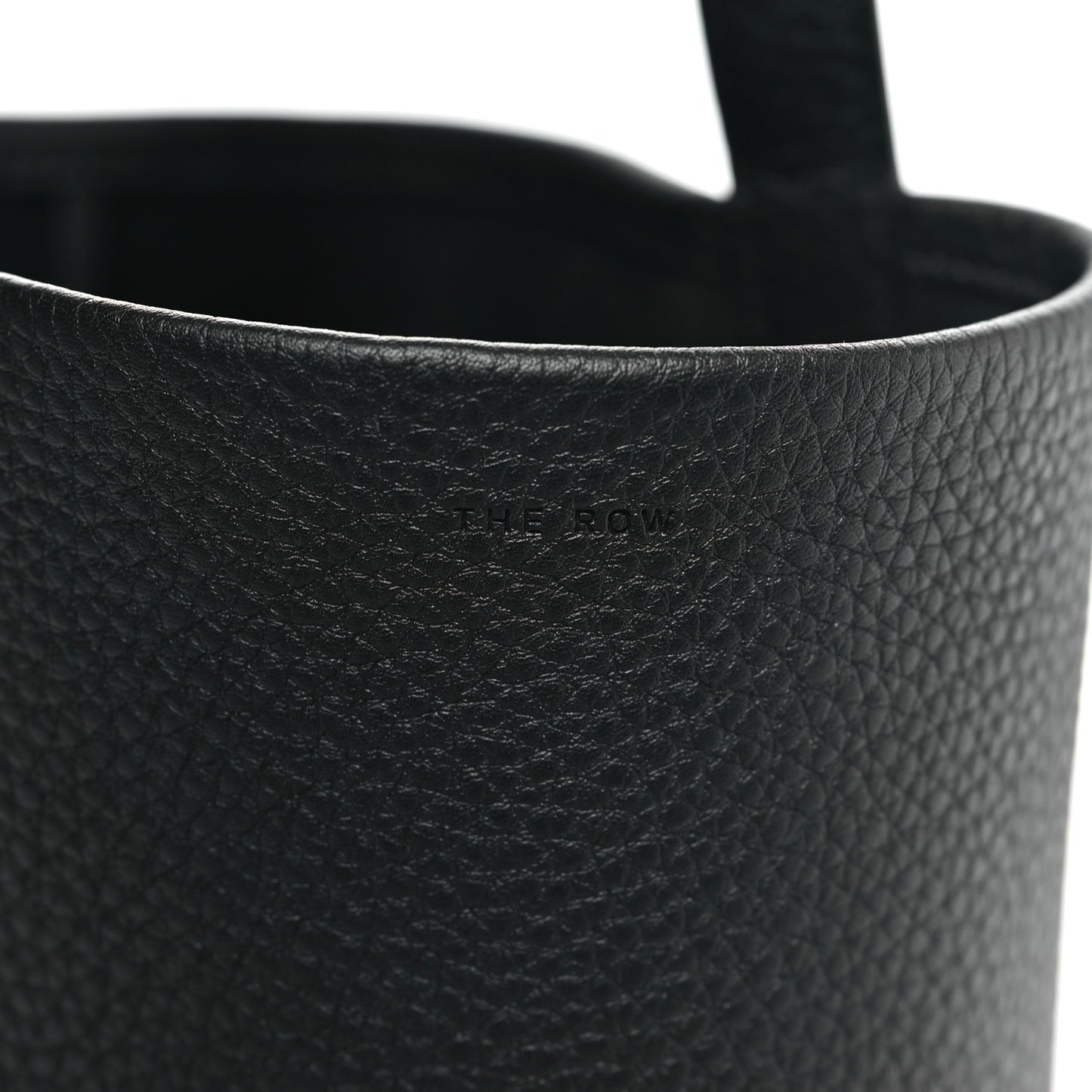 Grained Calfskin Small N/S Park Tote  Black