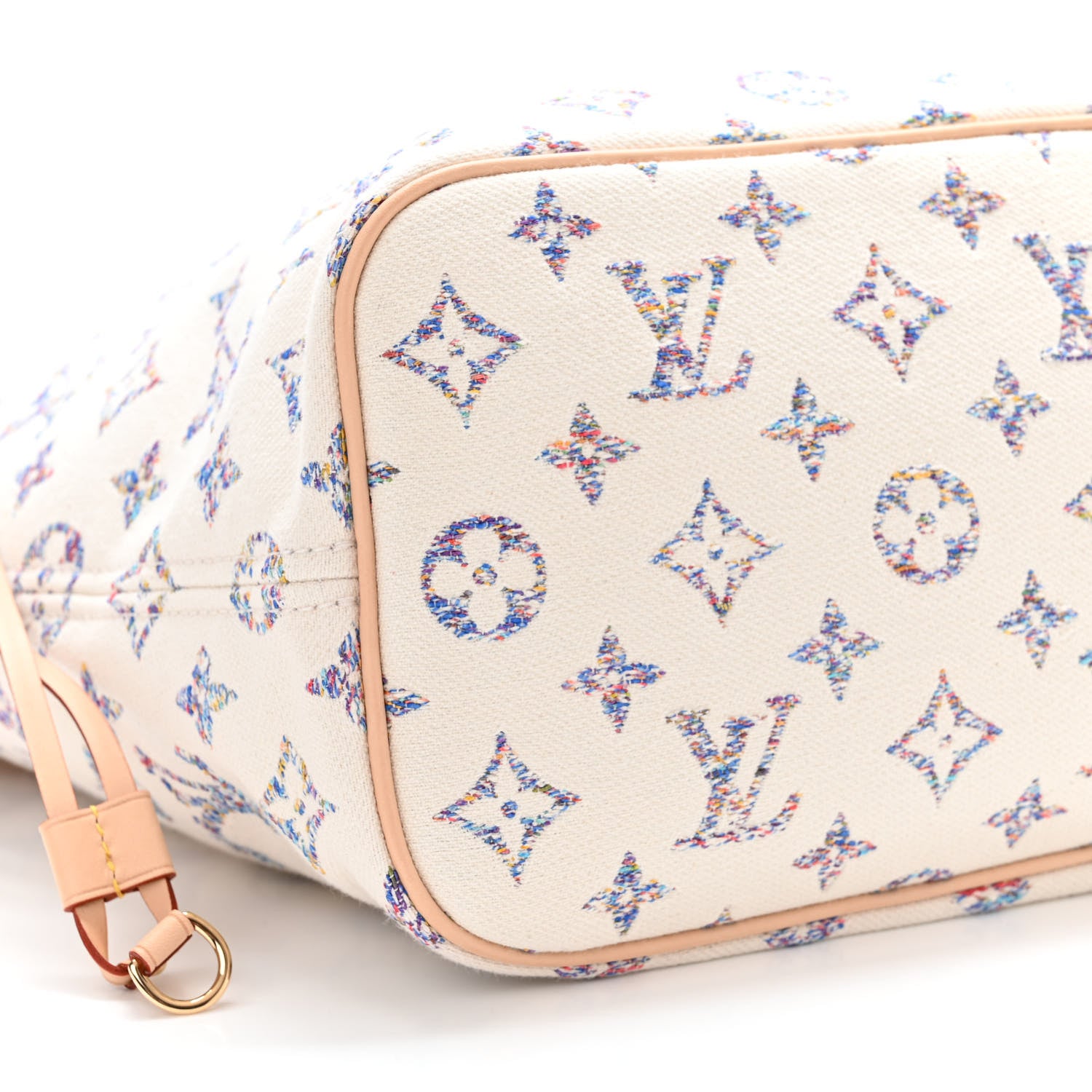 Louis Vuitton Monogram Jacquard Neverfull MM Multicolor Beige 9 of 10