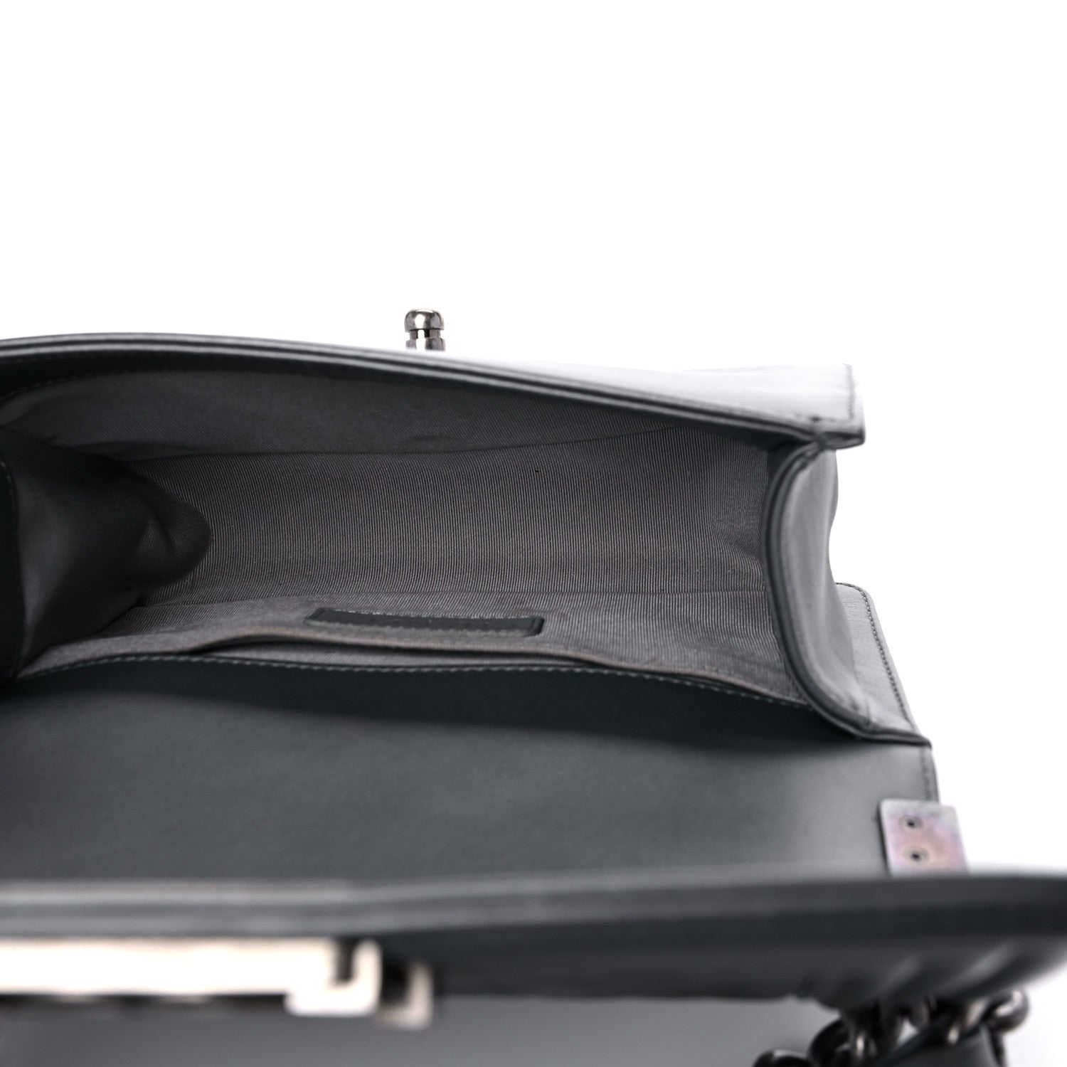 Chanel Lambskin Quilted Small Boy Flap Dark Grey 5 of 14