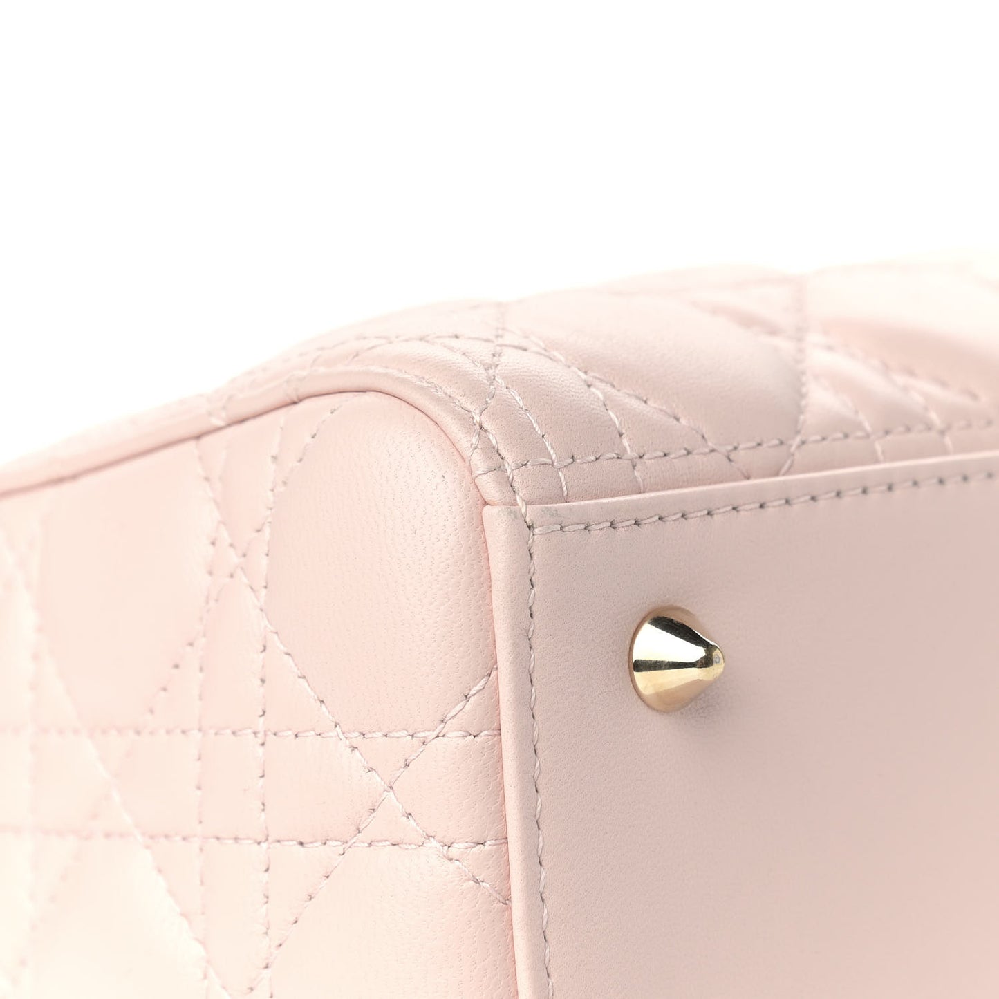 Lambskin Cannage Medium Lady Dior Light Pink