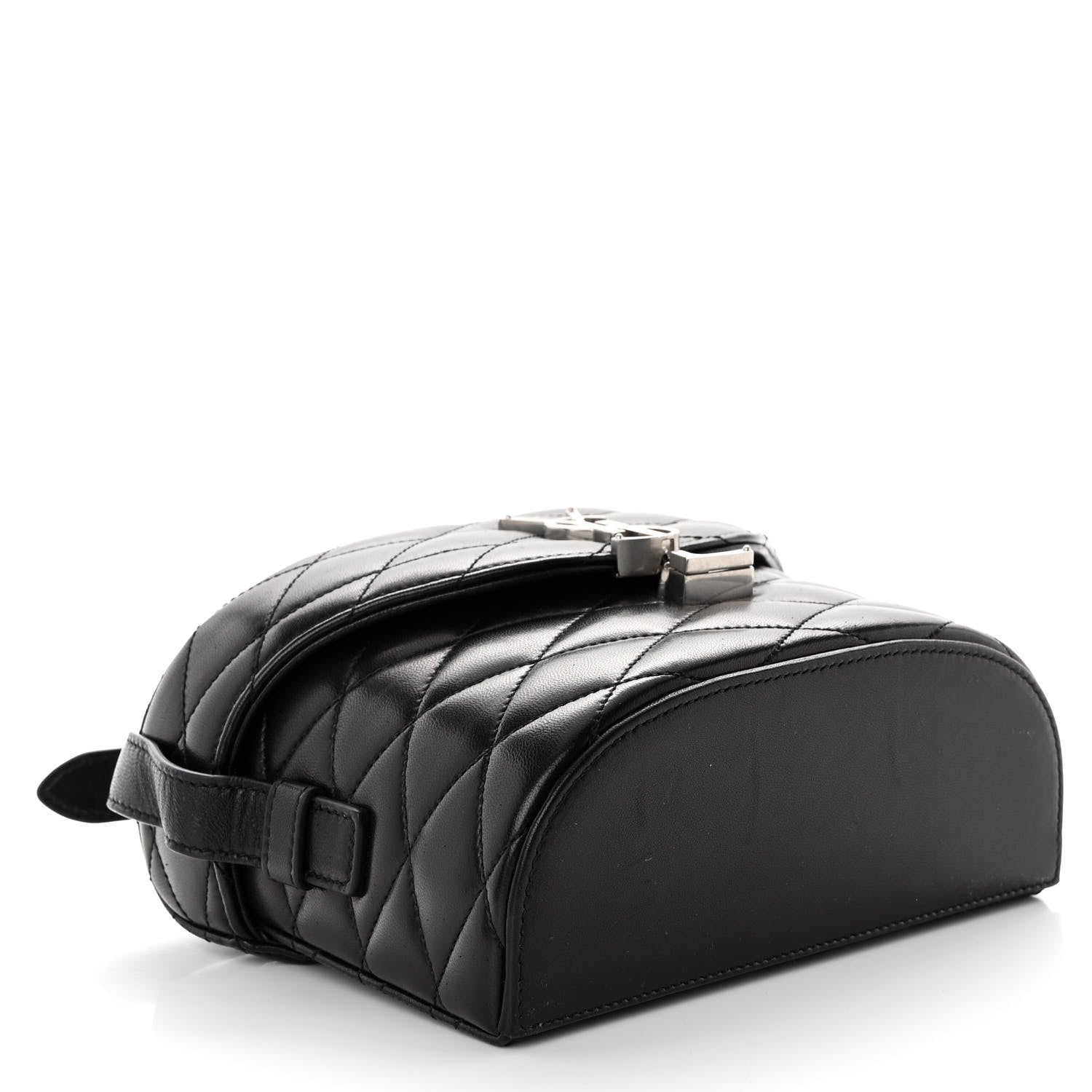 Saint Laurent Lambskin Quilted Monogram June Box Bag Black 4 of 10